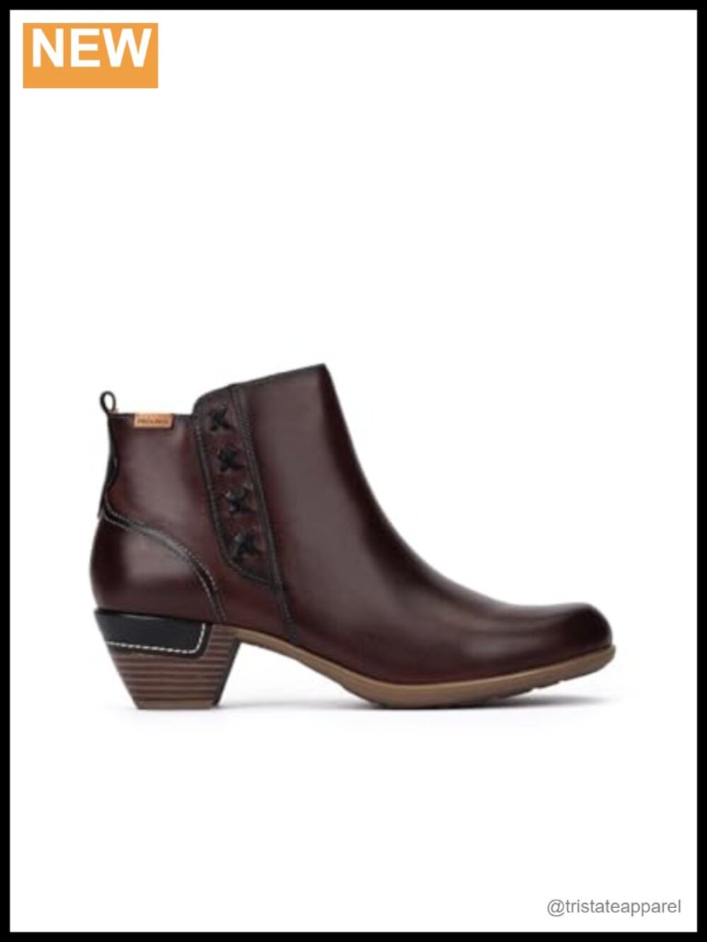PIKOLINOS Leather High-Heel Ankle Boots Women's Chelsea Style
